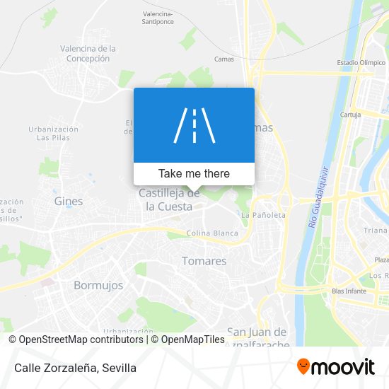 Calle Zorzaleña map