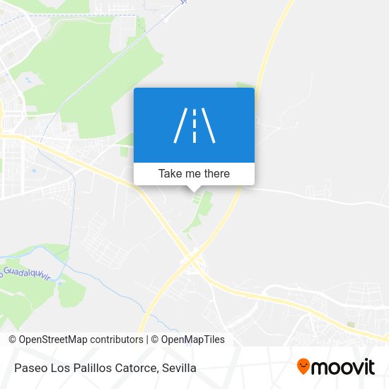 Paseo Los Palillos Catorce map