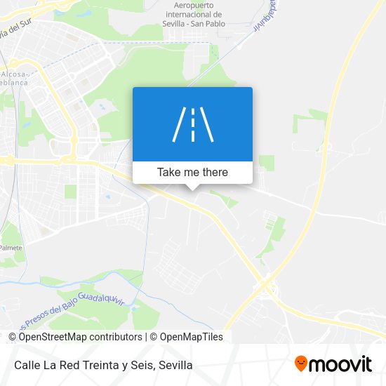 Calle La Red Treinta y Seis map
