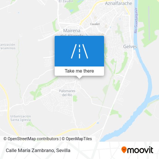 Calle María Zambrano map