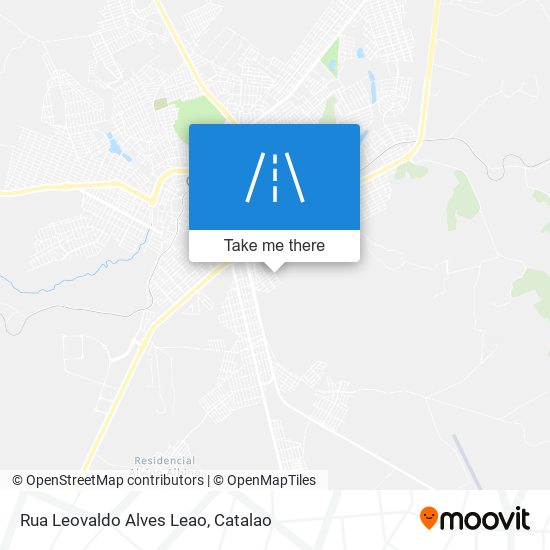 Mapa Rua Leovaldo Alves Leao