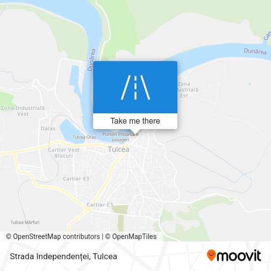 Strada Independenței map