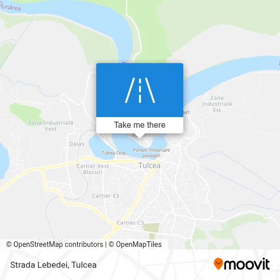 Strada Lebedei map