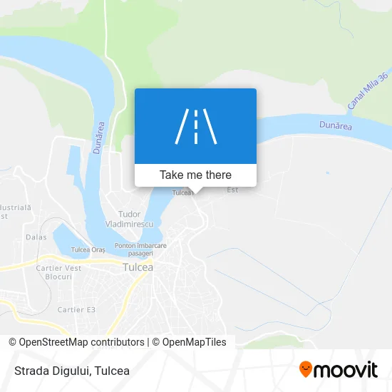 Strada Digului map