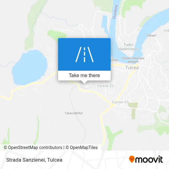 Strada Sanzienei map