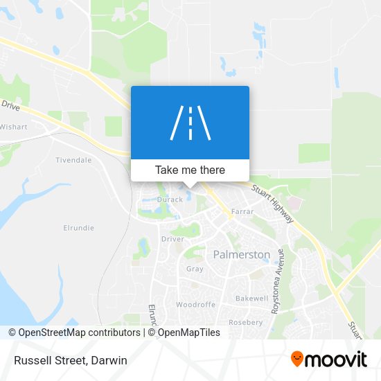 Russell Street map