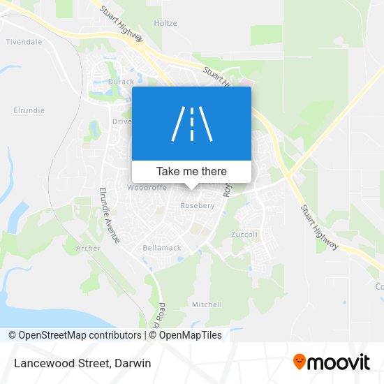 Lancewood Street map