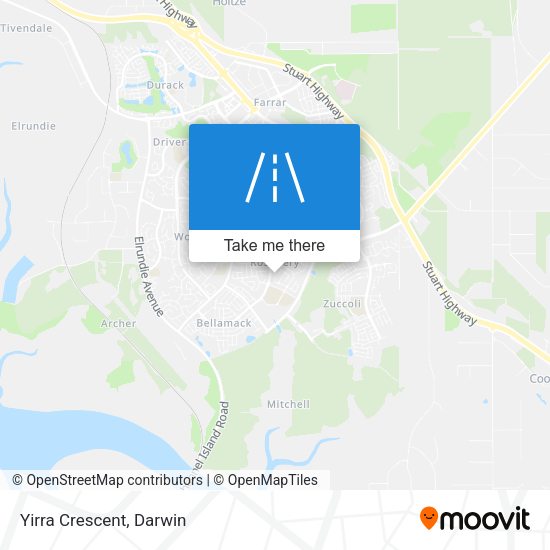 Yirra Crescent map