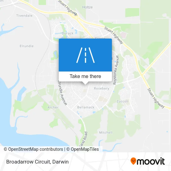 Broadarrow Circuit map