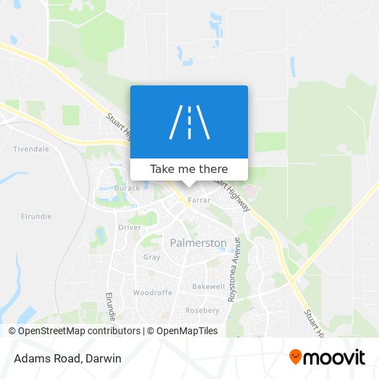 Mapa Adams Road