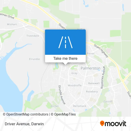 Driver Avenue map