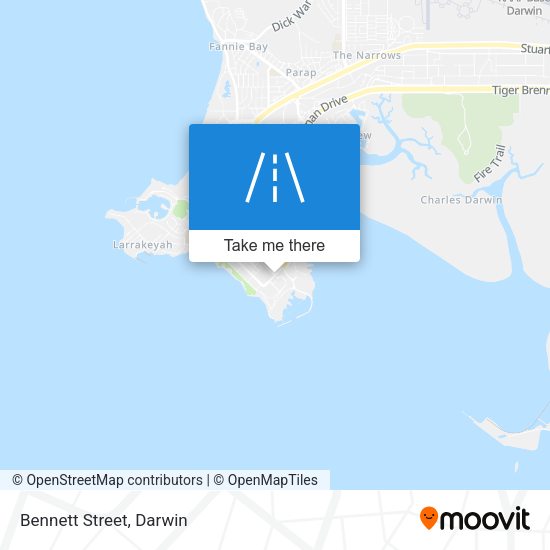 Bennett Street map