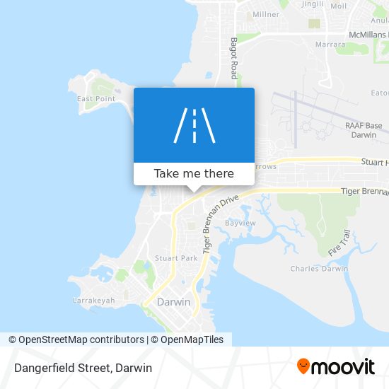 Mapa Dangerfield Street