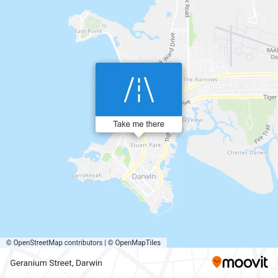 Geranium Street map