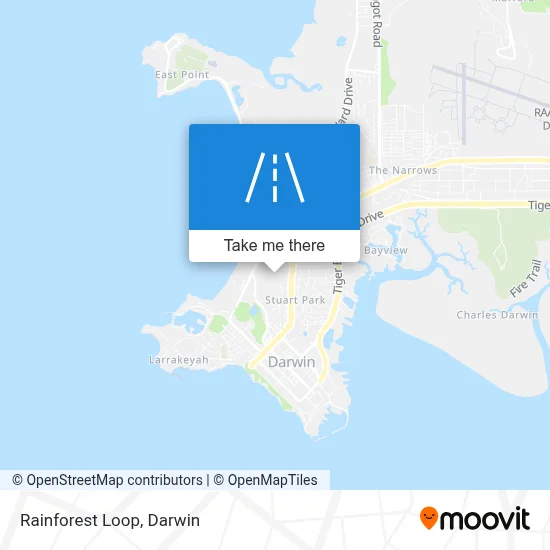 Mapa Rainforest Loop