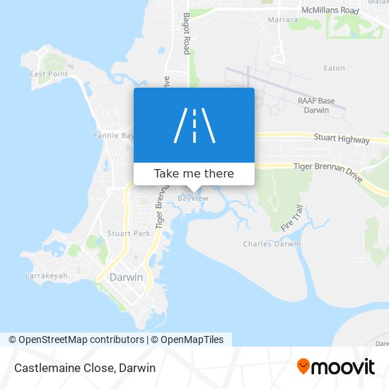 Castlemaine Close map