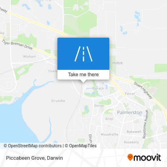 Piccabeen Grove map