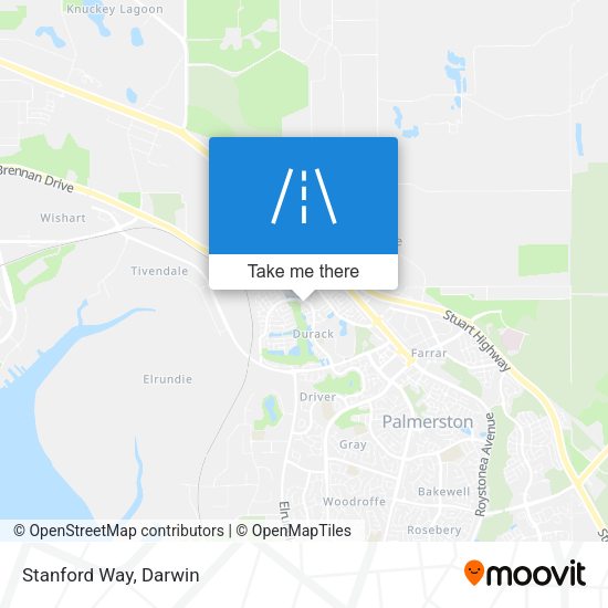 Stanford Way map