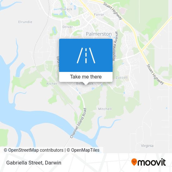 Gabriella Street map