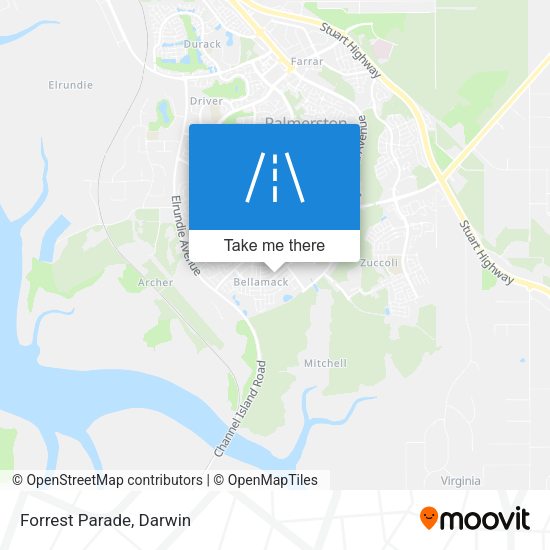 Forrest Parade map