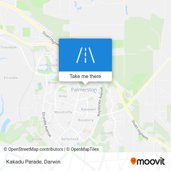 Kakadu Parade map