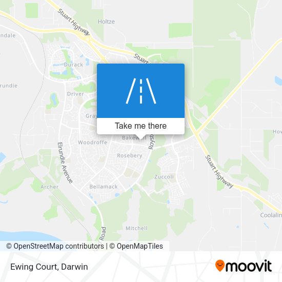 Ewing Court map