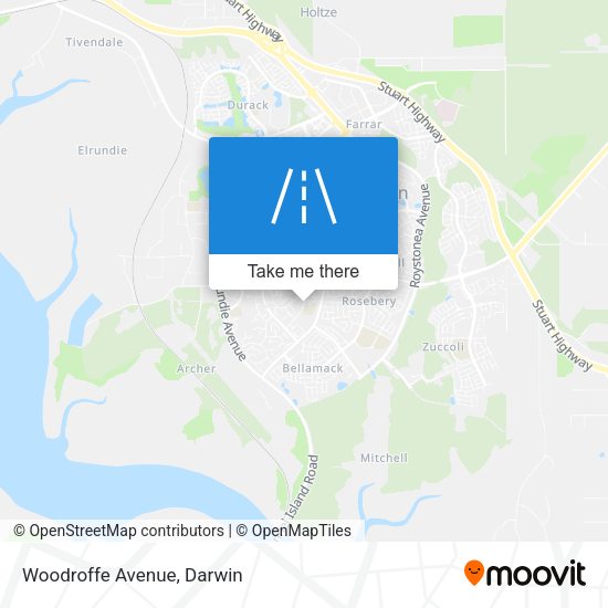 Woodroffe Avenue map