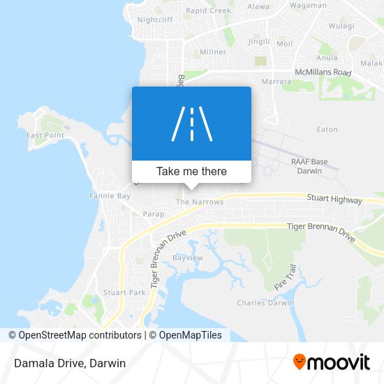 Damala Drive map