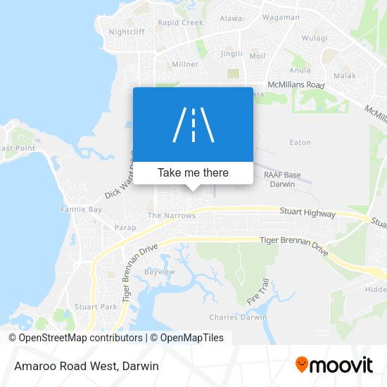 Amaroo Road West map