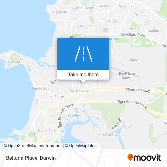 Beltana Place map