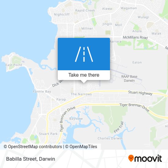 Babilla Street map