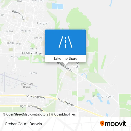 Creber Court map