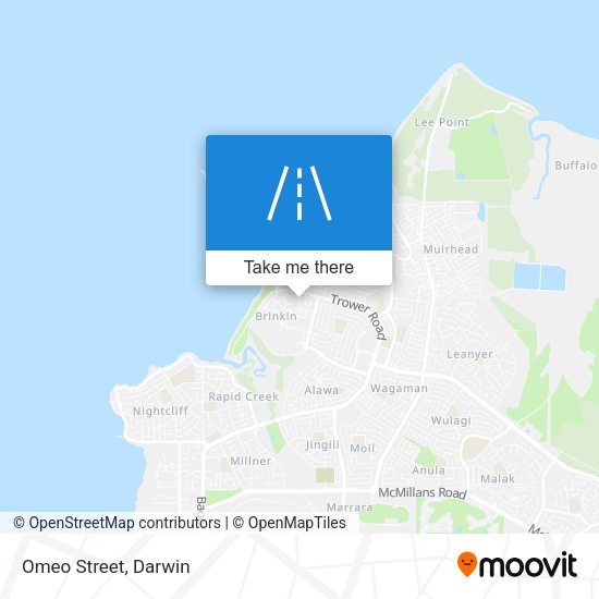 Omeo Street map
