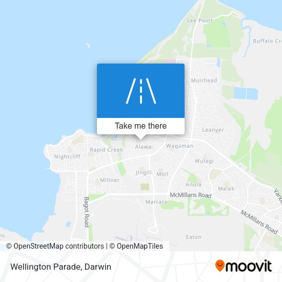 Wellington Parade map