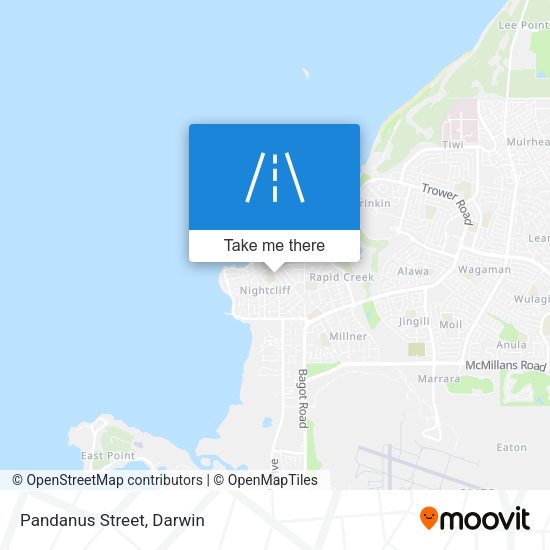 Pandanus Street map