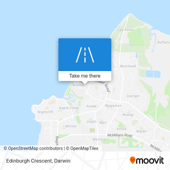 Edinburgh Crescent map