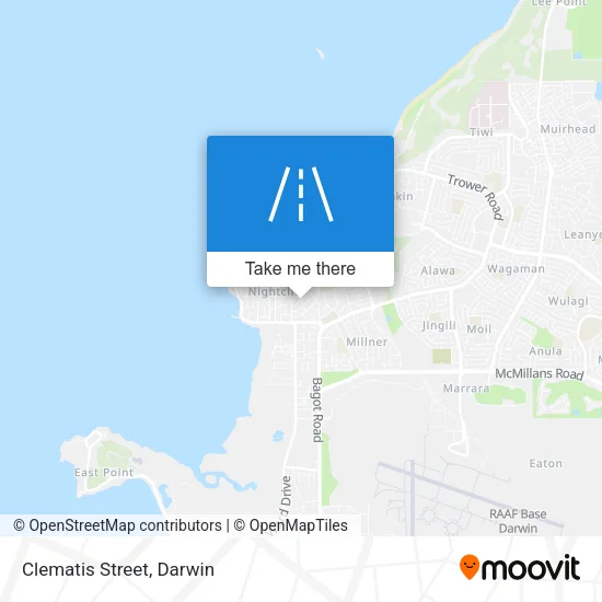 Clematis Street map
