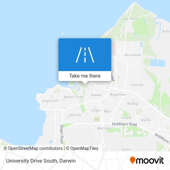 University Drive South map