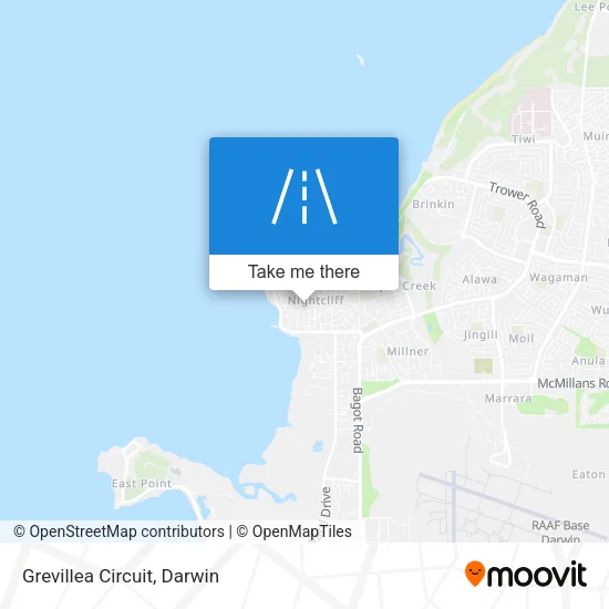 Grevillea Circuit map