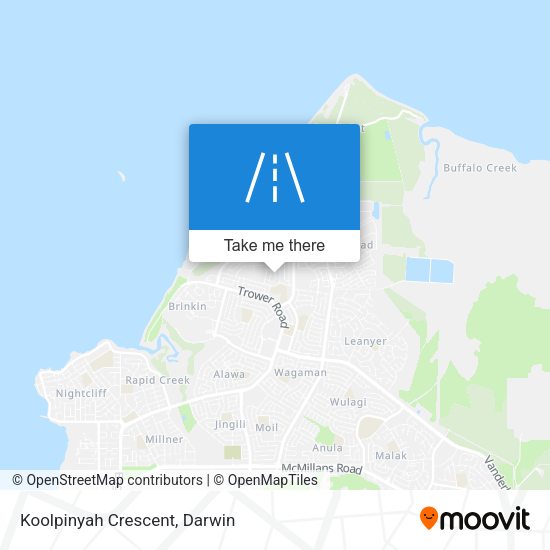 Koolpinyah Crescent map