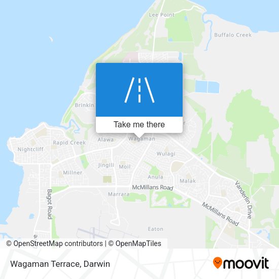 Wagaman Terrace map