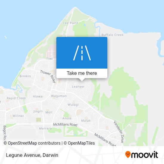 Legune Avenue map