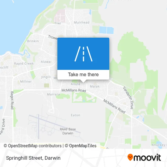 Mapa Springhill Street