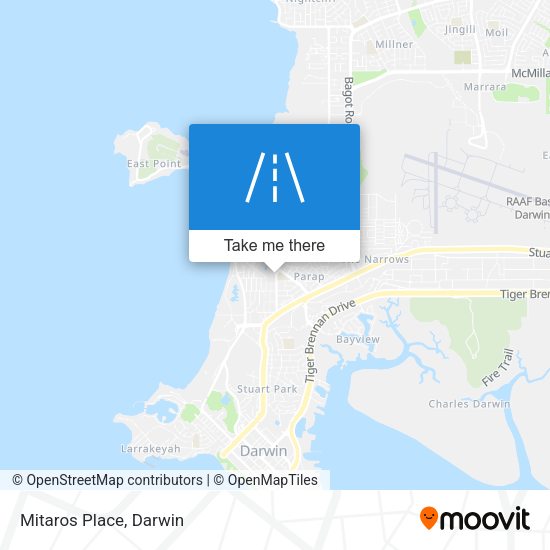 Mitaros Place map