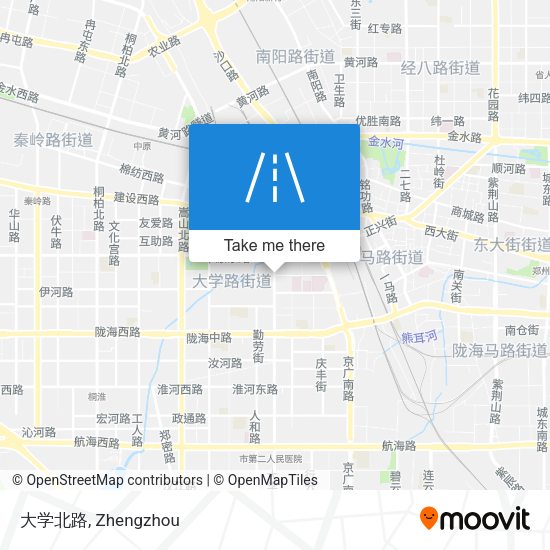 大学北路 map