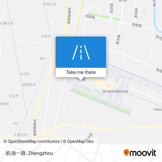 机场一路 map