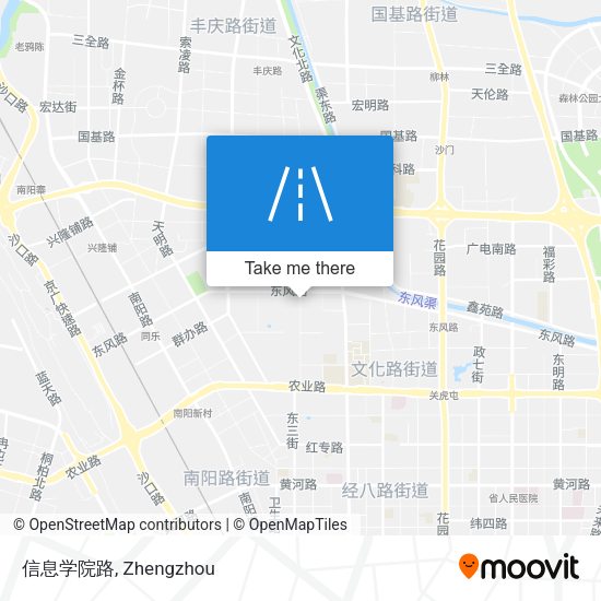 信息学院路 map