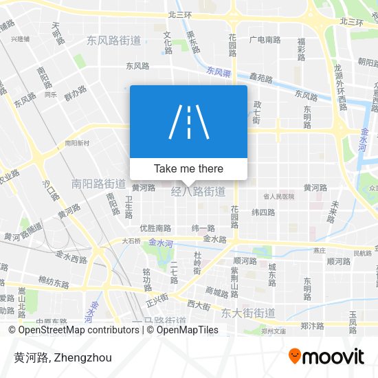 黄河路 map
