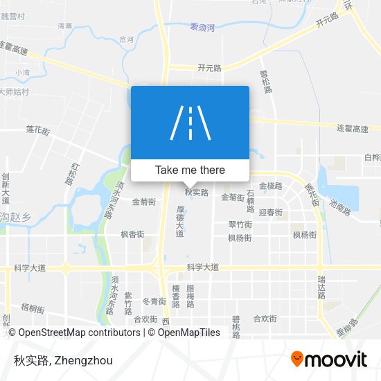 秋实路 map