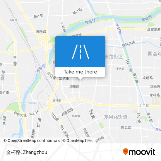 金杯路 map